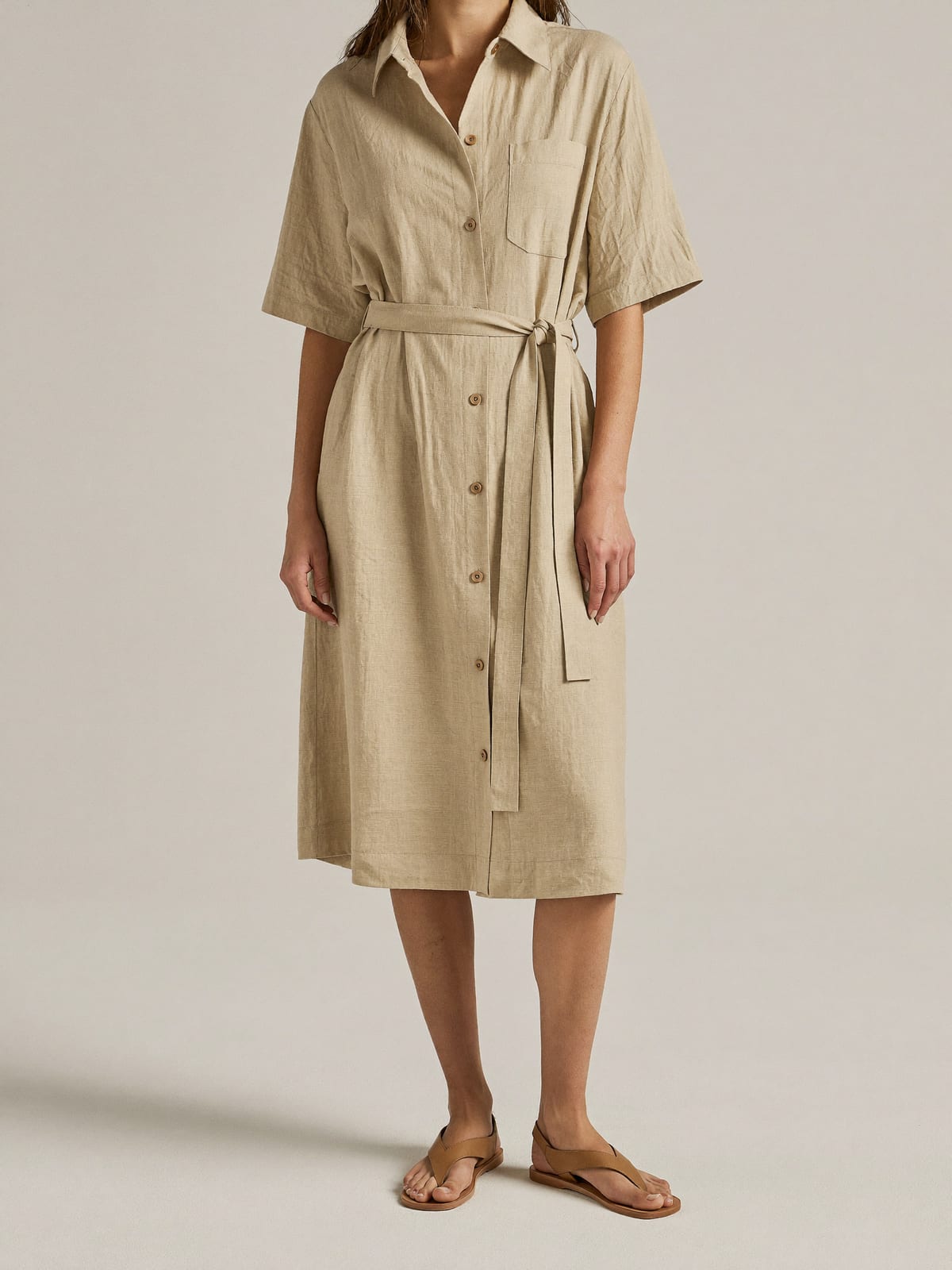 Linen Shirt Dress